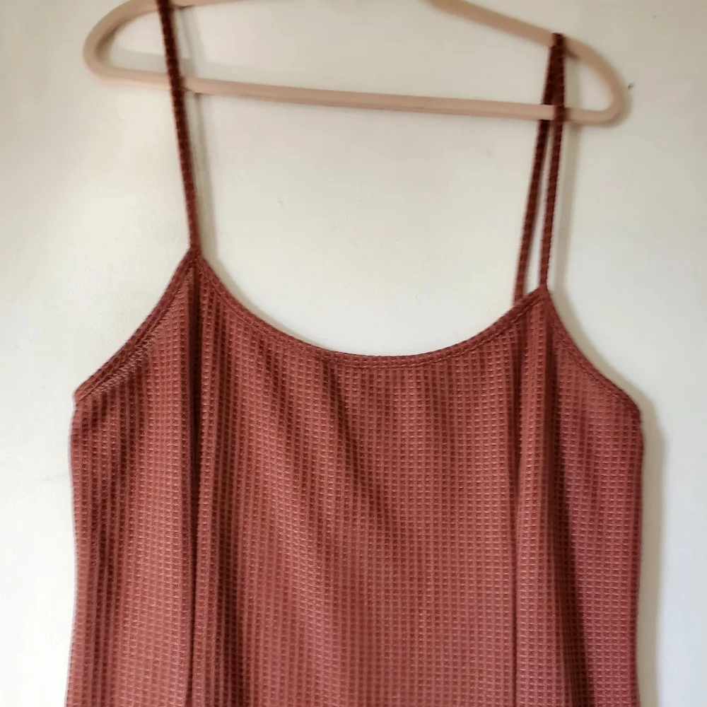 New Pretty Little Thing Plus Size Rose Waffle Knit Beach Maxi‎ Dress Size 18 NWT - Picture 4 of 9